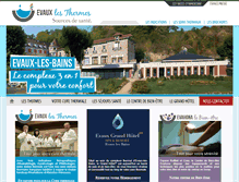 Tablet Screenshot of evauxthermes.com